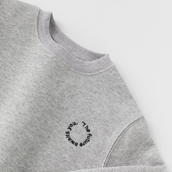 Zara Embroidered Sweatshirt - Picture 3 of 5